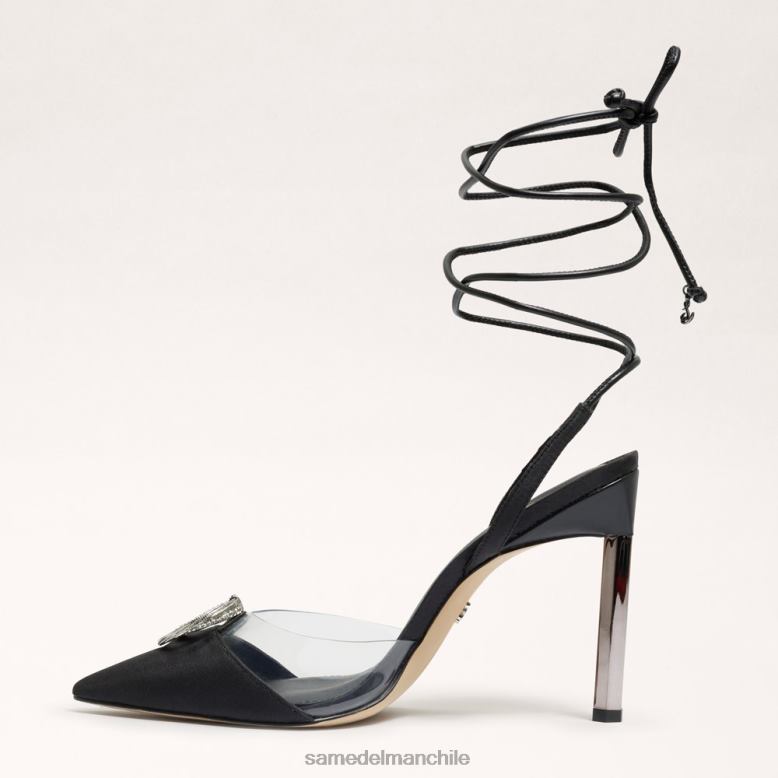 Sam Edelman P802J269 calzado ante negro mujer stiletto de tiras adrian