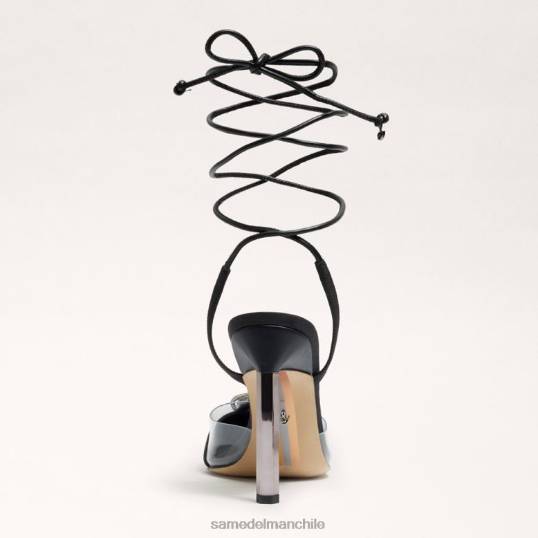 Sam Edelman P802J269 calzado ante negro mujer stiletto de tiras adrian