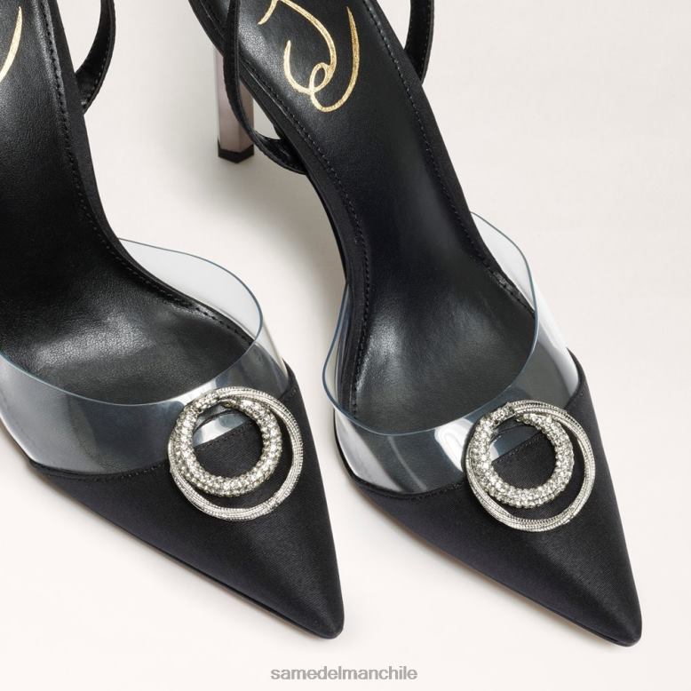 Sam Edelman P802J269 calzado ante negro mujer stiletto de tiras adrian