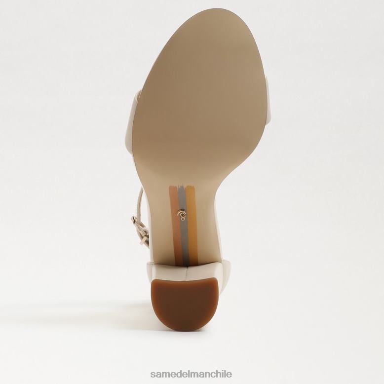 Sam Edelman P802J329 calzado cuero marfil moderno mujer sandalia con tacón cuadrado yaro