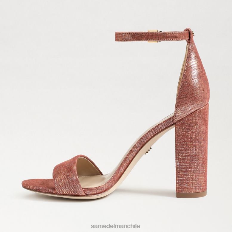 Sam Edelman P802J331 calzado rosa óxido mujer sandalia con tacón cuadrado yaro