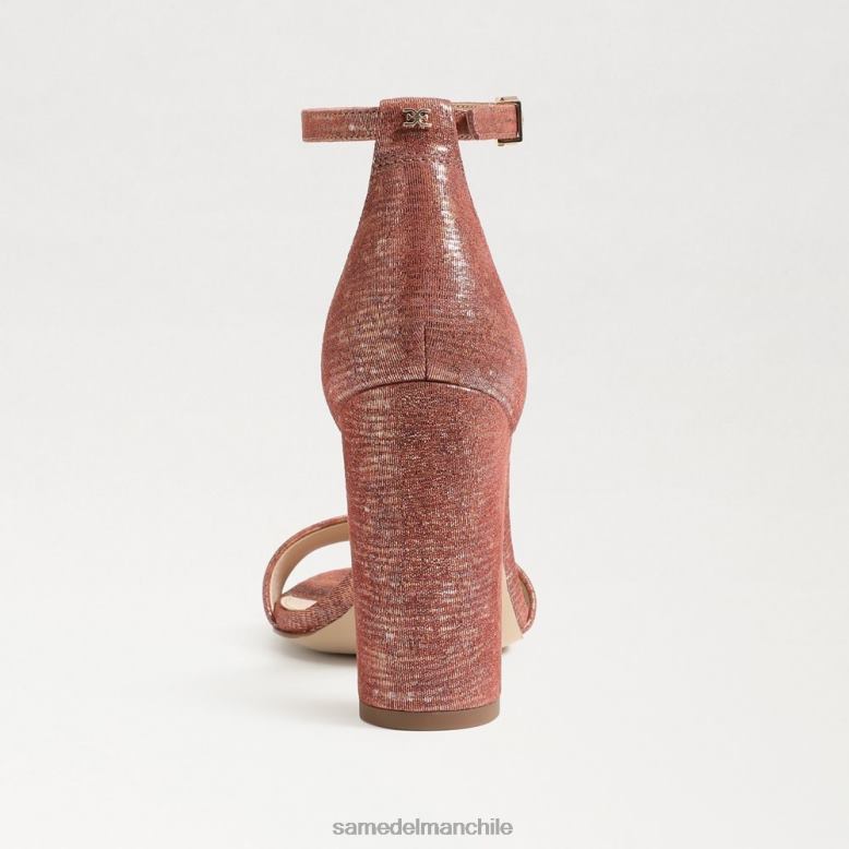 Sam Edelman P802J331 calzado rosa óxido mujer sandalia con tacón cuadrado yaro