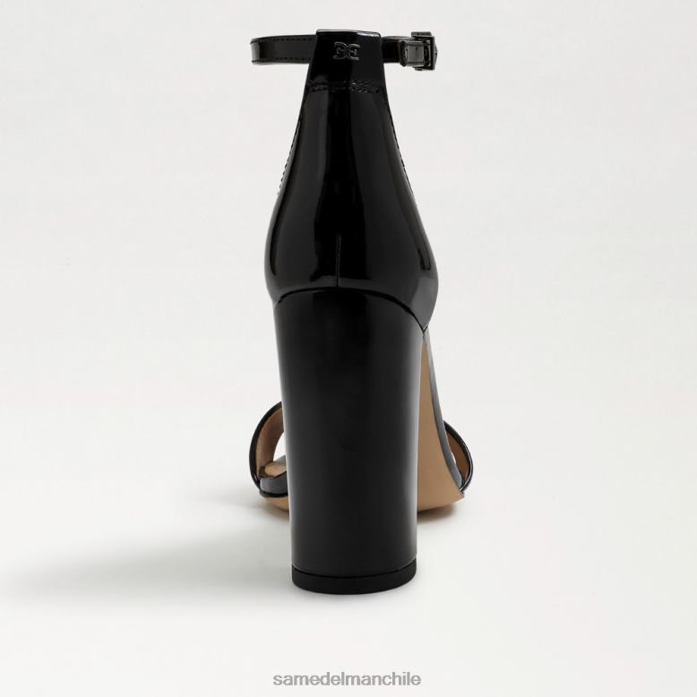 Sam Edelman P802J336 calzado charol negro mujer sandalia con tacón cuadrado yaro