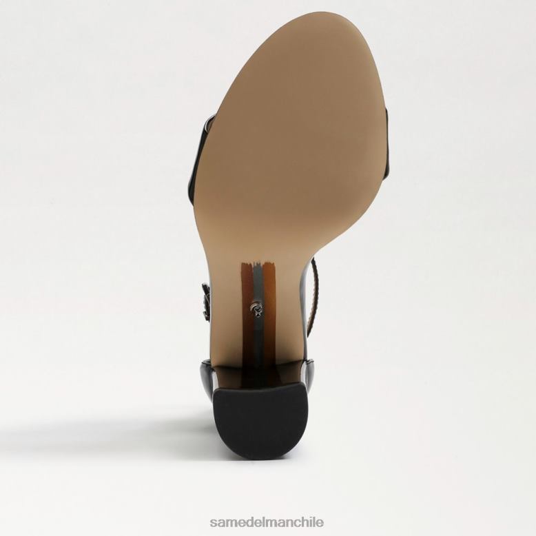 Sam Edelman P802J336 calzado charol negro mujer sandalia con tacón cuadrado yaro