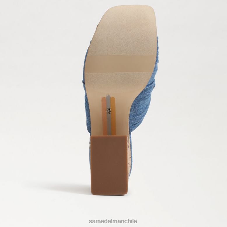 Sam Edelman P802J347 calzado índigo lavado mujer tacón de cuña con plataforma dova