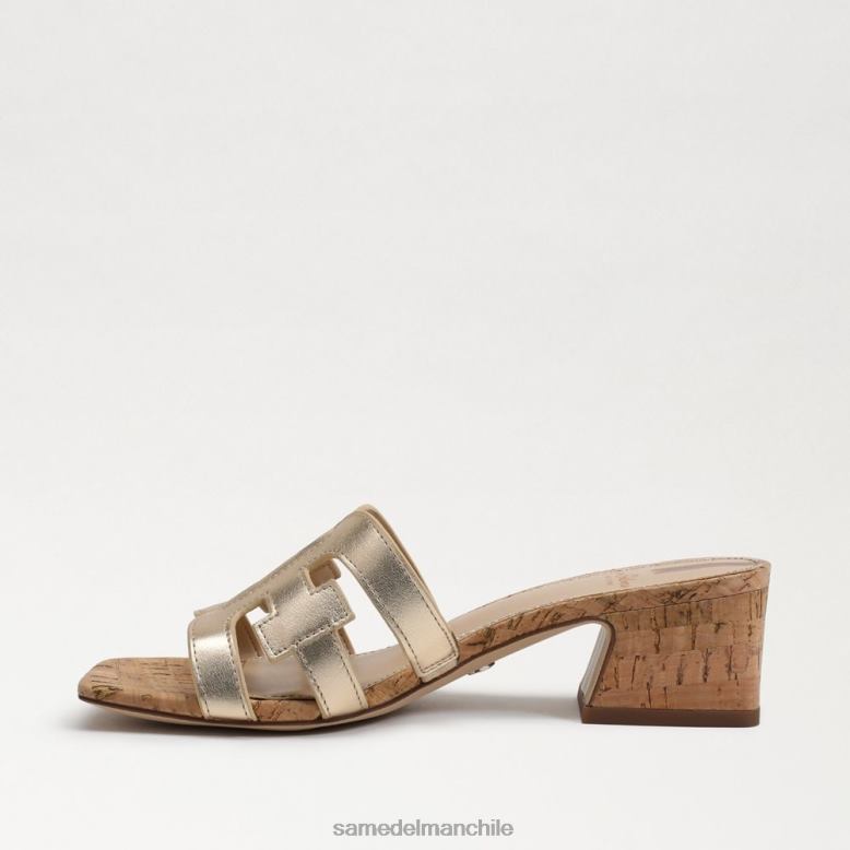 Sam Edelman P802J357 calzado hoja de oro mujer mule con tacón winslow
