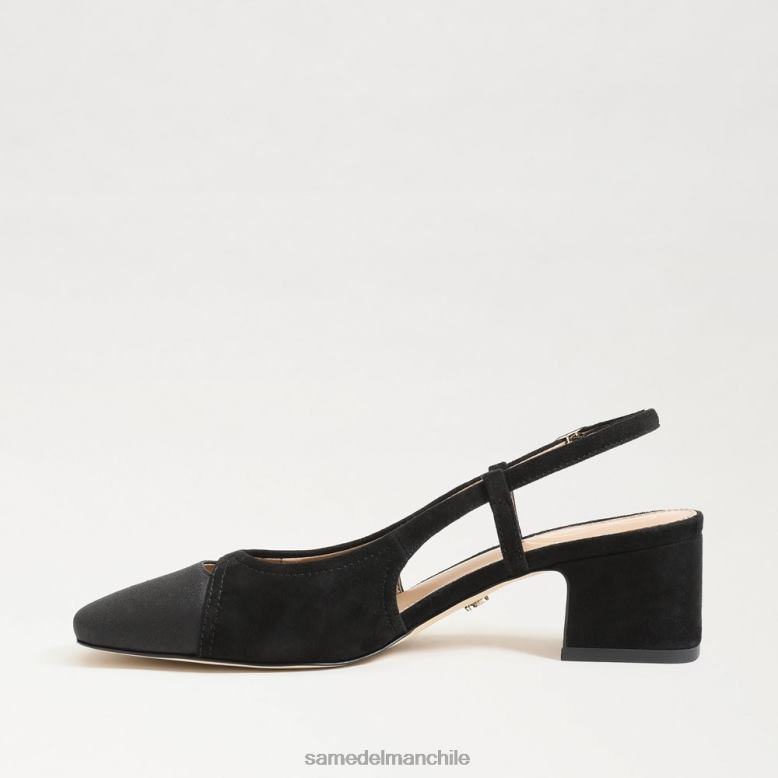 Sam Edelman P802J374 calzado ante negro mujer tacón destalonado tarra
