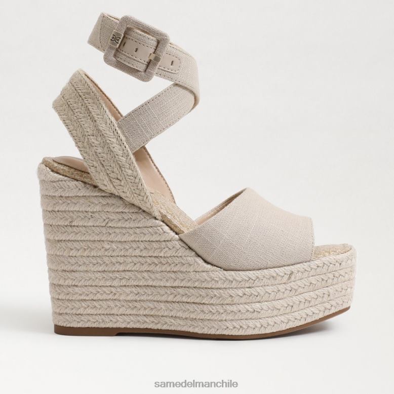 Sam Edelman P802J382 calzado natural mujer sandalia alpargata cuña vada