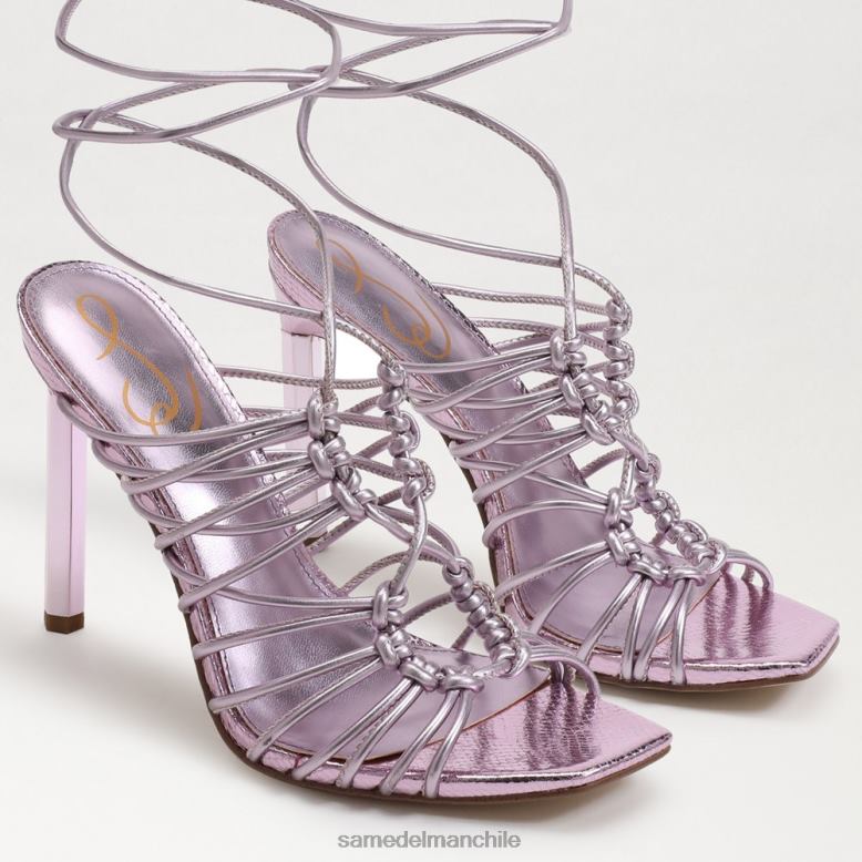 Sam Edelman P802J440 calzado cuarzo lila mujer sandalias lylah con cordones y tacón de aguja
