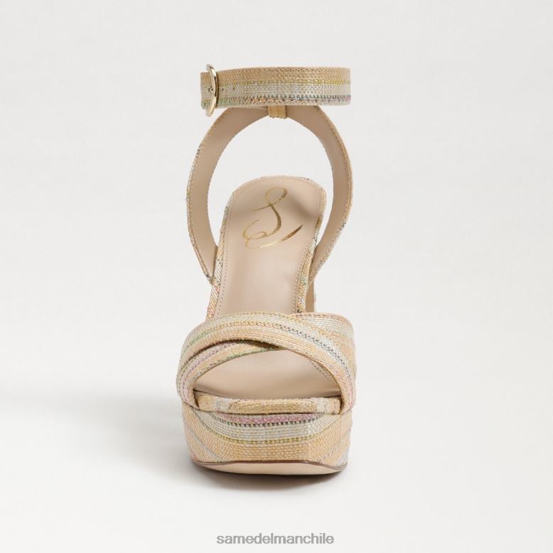 Sam Edelman P802J510 calzado multirafia natural mujer sandalia kayna con plataforma