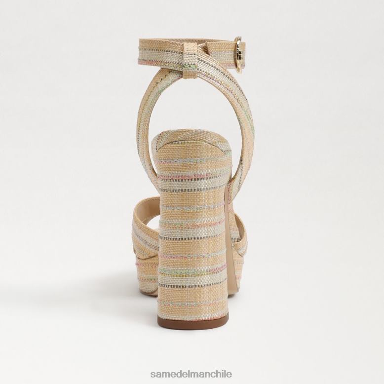 Sam Edelman P802J510 calzado multirafia natural mujer sandalia kayna con plataforma