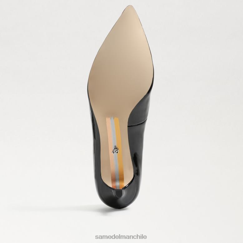Sam Edelman P802J544 calzado charol negro mujer zapatos de tacón estilo gatito dori