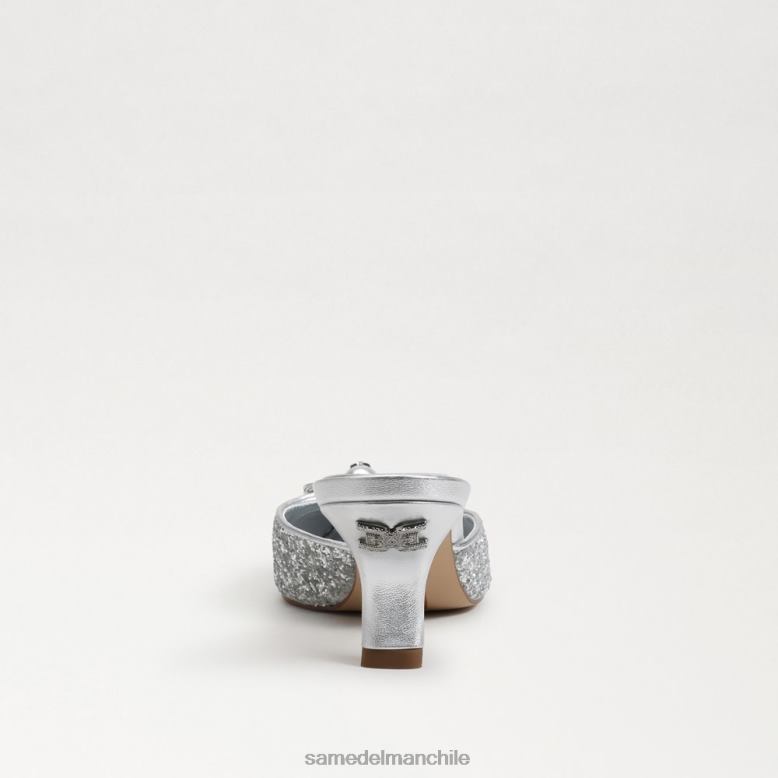 Sam Edelman P802J588 calzado plata suave mujer tacón de gatito brit tour