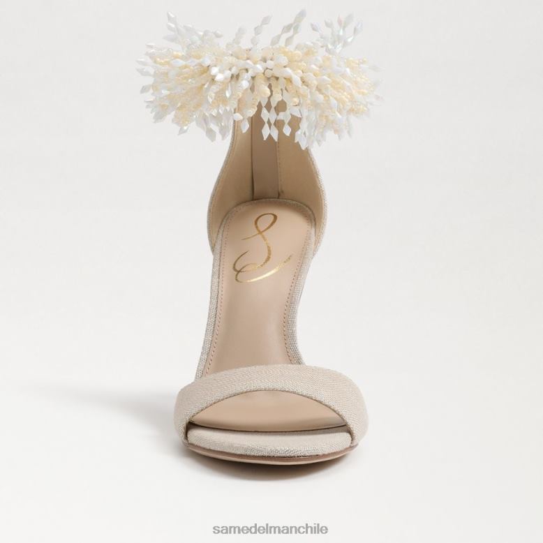 Sam Edelman P802J604 calzado arena mujer tacón con tira en el tobillo y cuentas Gillie