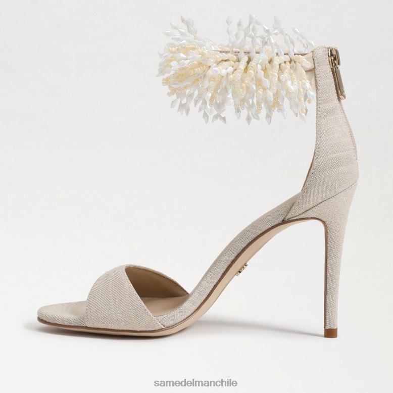 Sam Edelman P802J604 calzado arena mujer tacón con tira en el tobillo y cuentas Gillie