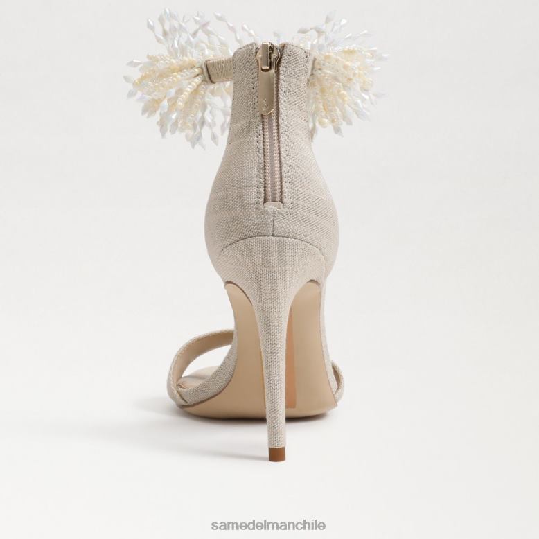 Sam Edelman P802J604 calzado arena mujer tacón con tira en el tobillo y cuentas Gillie
