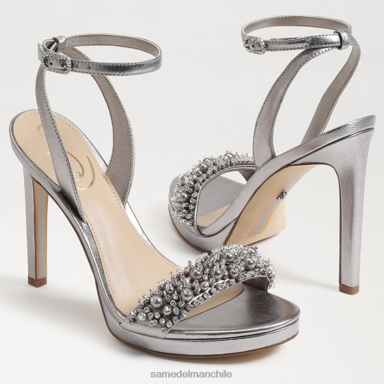 Sam Edelman P802J616 calzado estaño mujer tacón con correa en el tobillo jade perla