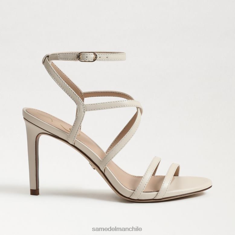 Sam Edelman P802J645 calzado marfil moderno mujer tacón con tiras delanie