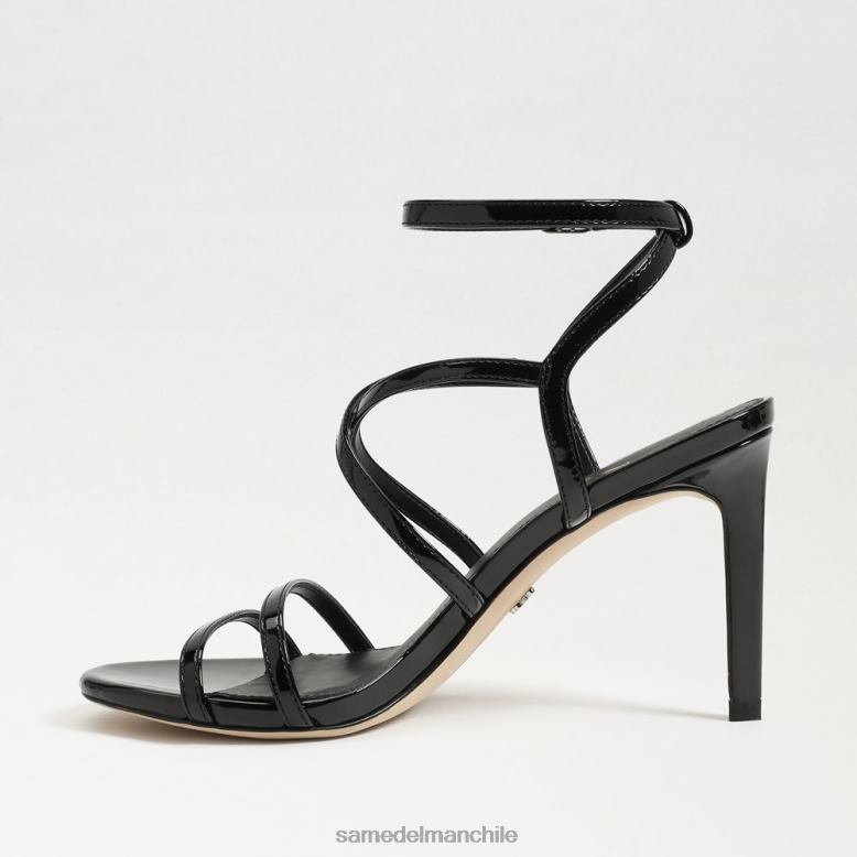 Sam Edelman P802J648 calzado negro mujer tacón con tiras delanie