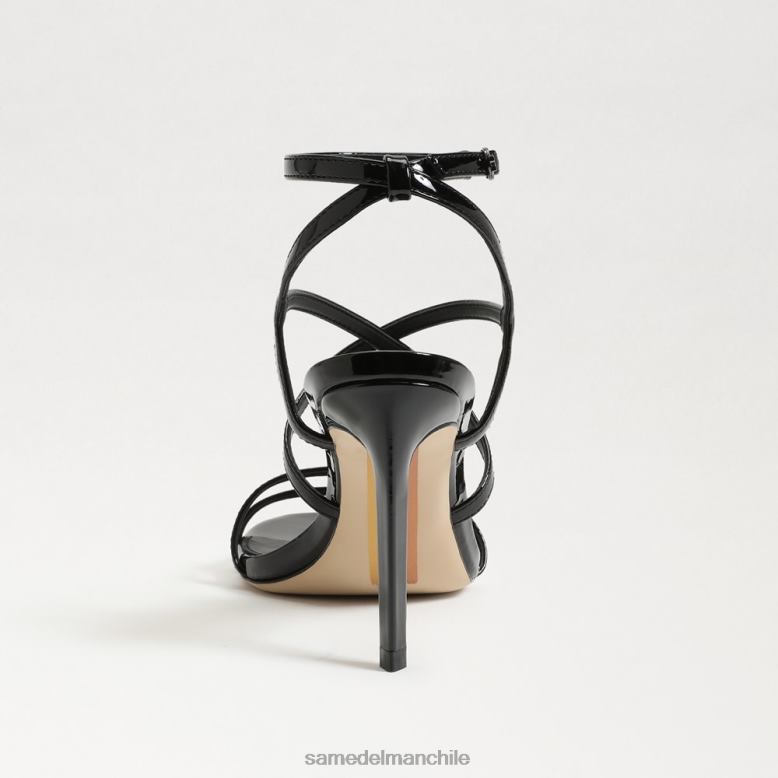 Sam Edelman P802J648 calzado negro mujer tacón con tiras delanie