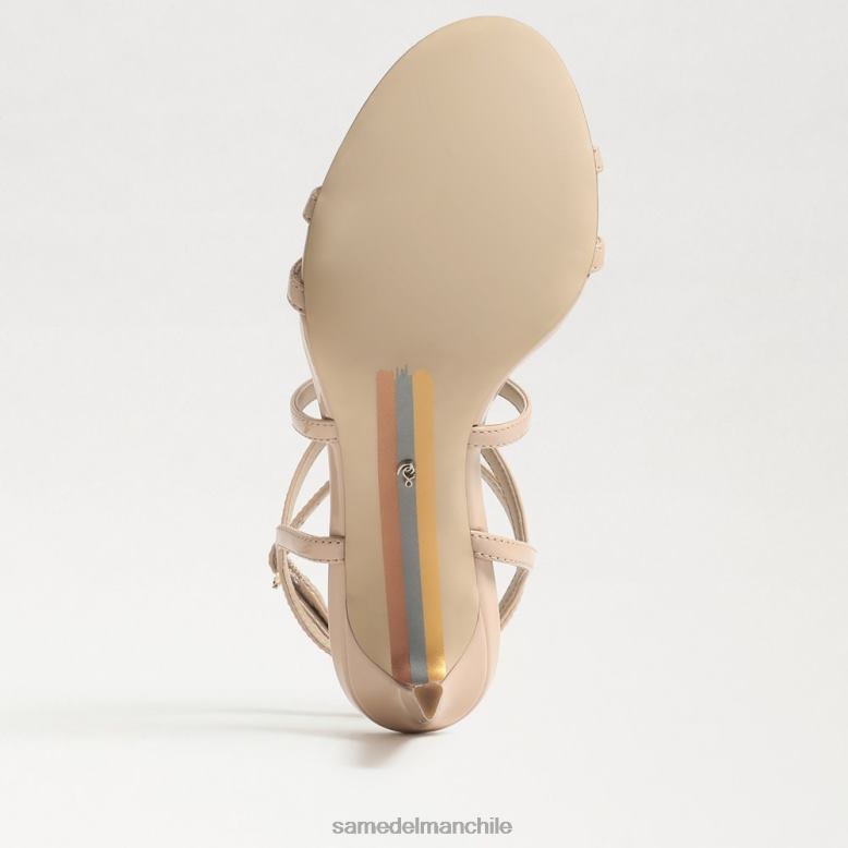 Sam Edelman P802J649 calzado rubor beige mujer tacón con tiras delanie