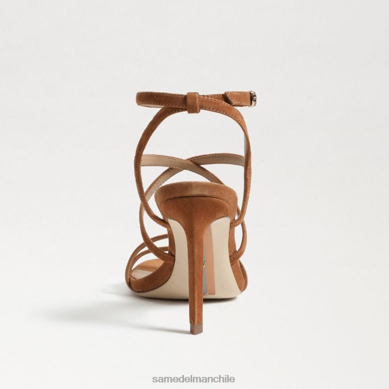 Sam Edelman P802J651 calzado frontera marrón mujer tacón con tiras delanie