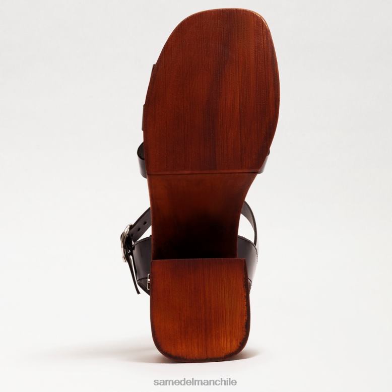 Sam Edelman P802J660 calzado charol negro mujer tacón bloque con plataforma Margritte