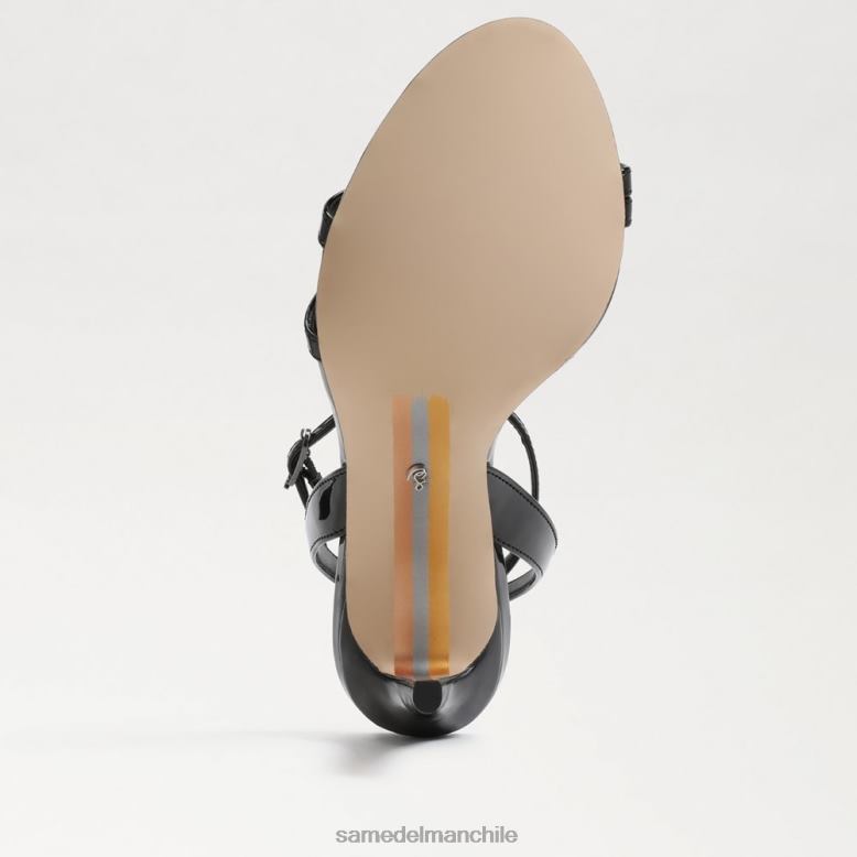 Sam Edelman P802J672 calzado charol negro mujer tacón con correa en el tobillo gemmie