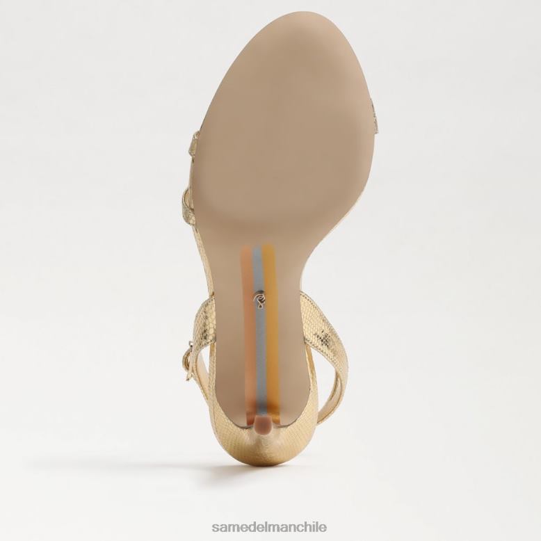 Sam Edelman P802J676 calzado oro ámbar mujer tacón con correa en el tobillo gemmie