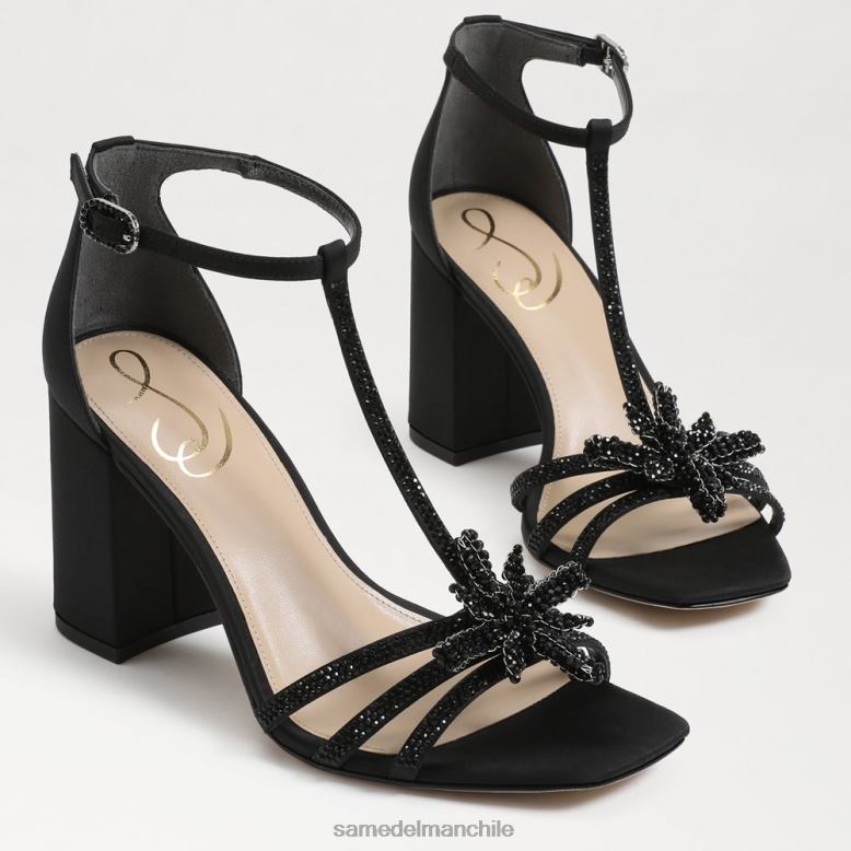 Sam Edelman P802J691 calzado negro mujer sandalia donnie con tacón cuadrado