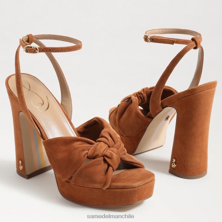 Sam Edelman P802J820 calzado frontera marrón mujer tacón de plataforma kristen