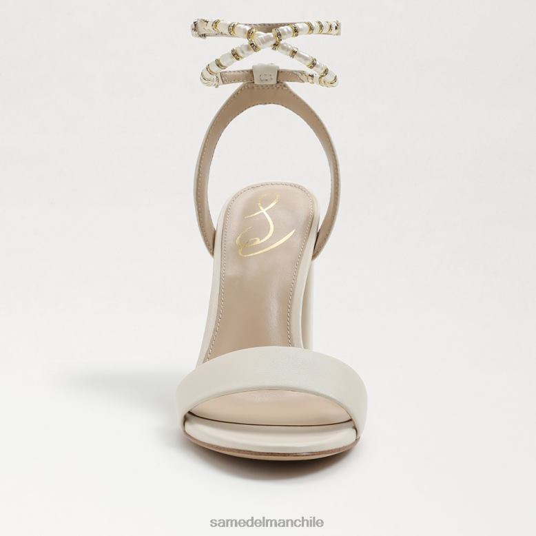 Sam Edelman P802J857 calzado cuero marfil moderno mujer sandalia yanelli con tacón cuadrado