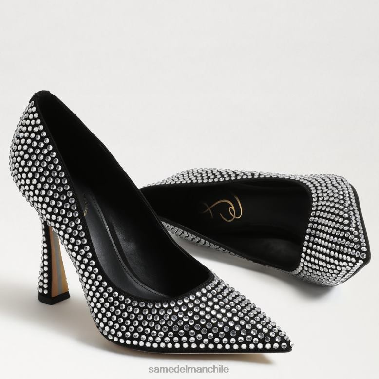 Sam Edelman P802J863 calzado ante negro mujer bomba antonia brillo