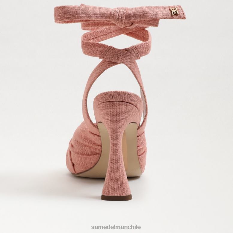 Sam Edelman P802J866 calzado lino de arcilla del cañón mujer sandalia lenora con tacón y tiras