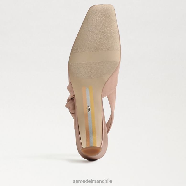 Sam Edelman P802J877 calzado praliné suave mujer Meredith tacón gatito destalonado