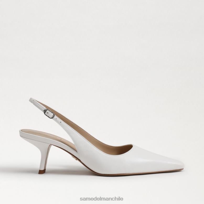 Sam Edelman P802J90 calzado blanco brillante mujer zapatos de tacón bianka