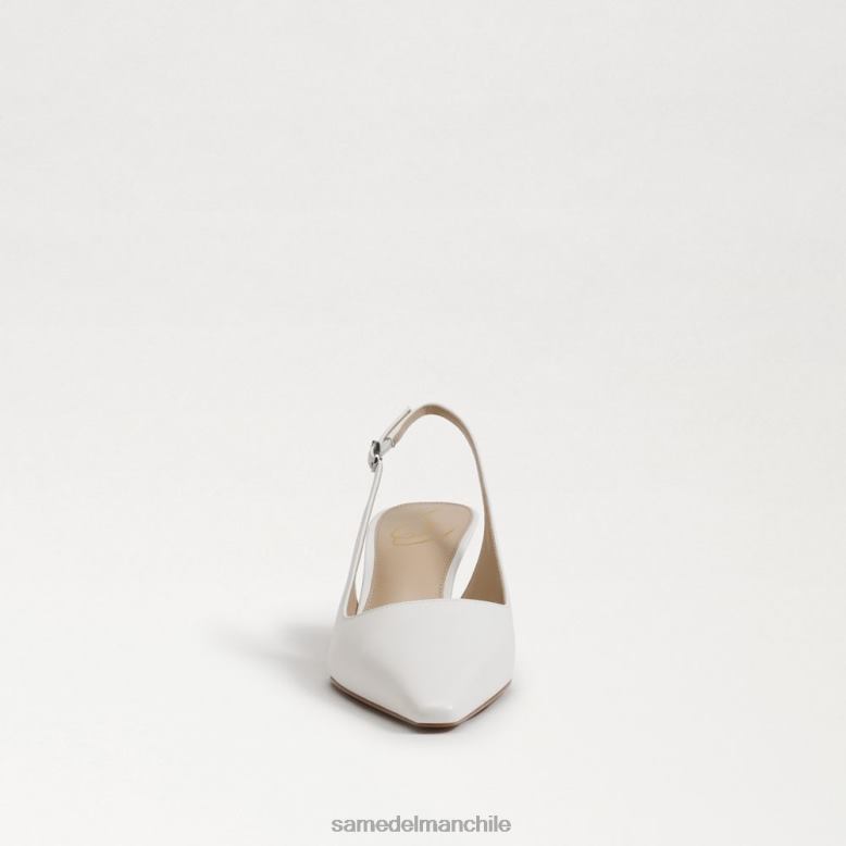 Sam Edelman P802J90 calzado blanco brillante mujer zapatos de tacón bianka