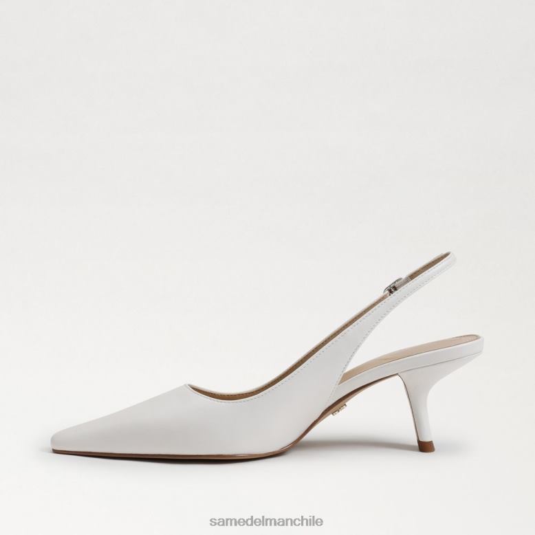 Sam Edelman P802J90 calzado blanco brillante mujer zapatos de tacón bianka