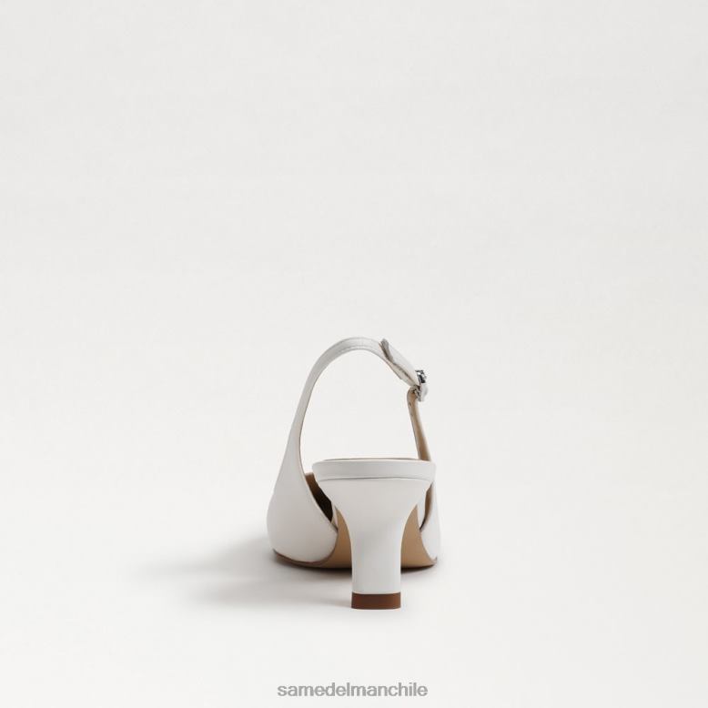 Sam Edelman P802J90 calzado blanco brillante mujer zapatos de tacón bianka