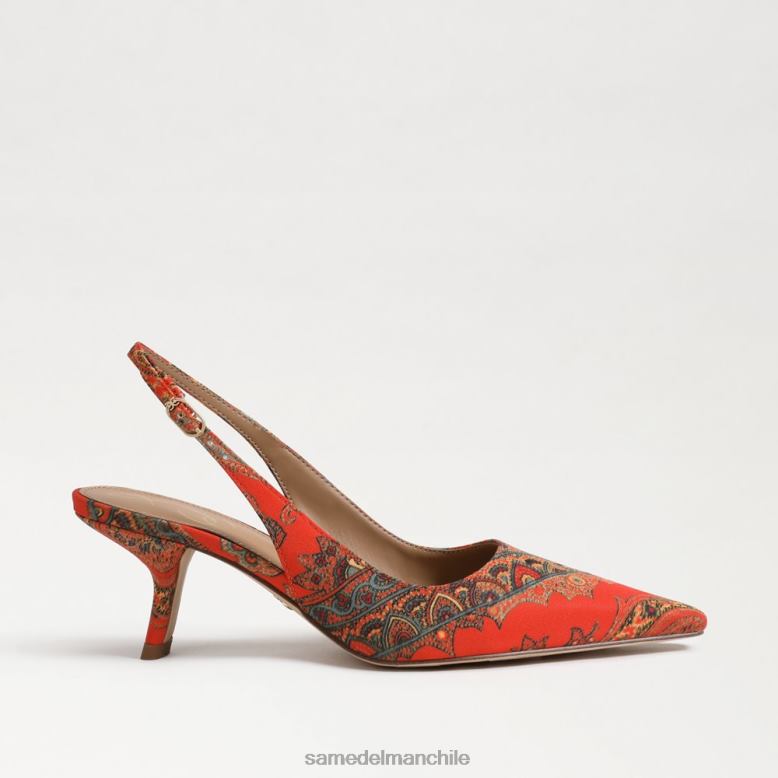 Sam Edelman P802J92 calzado amapola naranja mujer zapatos de tacón bianka