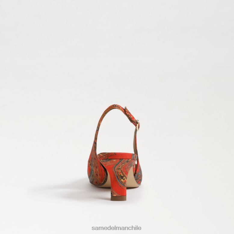 Sam Edelman P802J92 calzado amapola naranja mujer zapatos de tacón bianka