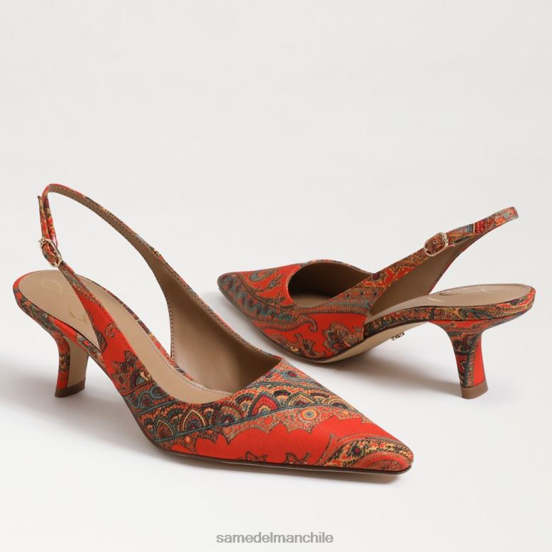 Sam Edelman P802J92 calzado amapola naranja mujer zapatos de tacón bianka
