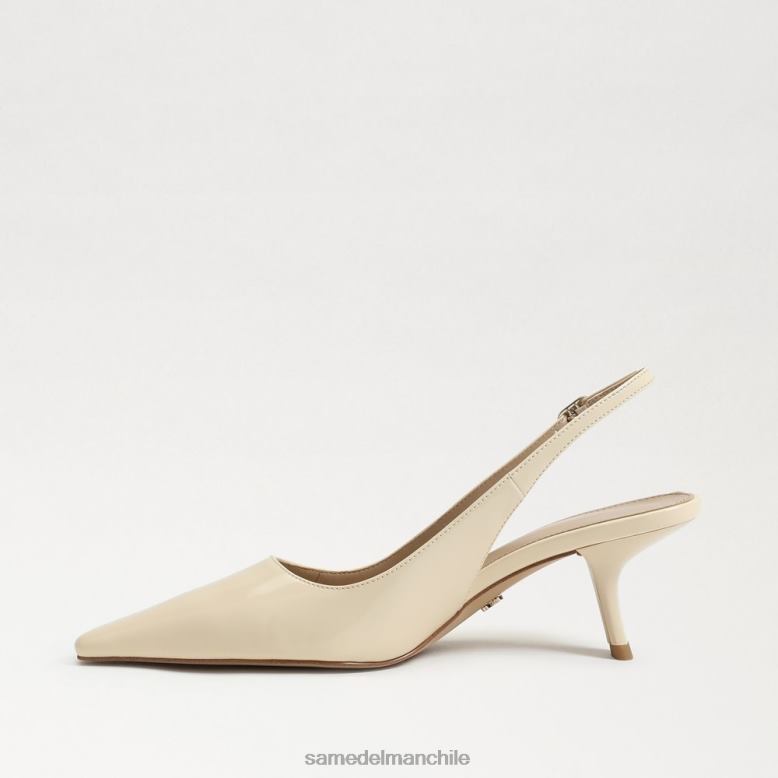 Sam Edelman P802J94 calzado patente de marfil moderna mujer zapatos de tacón bianka