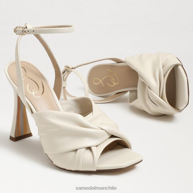 Sam Edelman P802J950 calzado marfil moderno mujer tacón con tiras lavanda