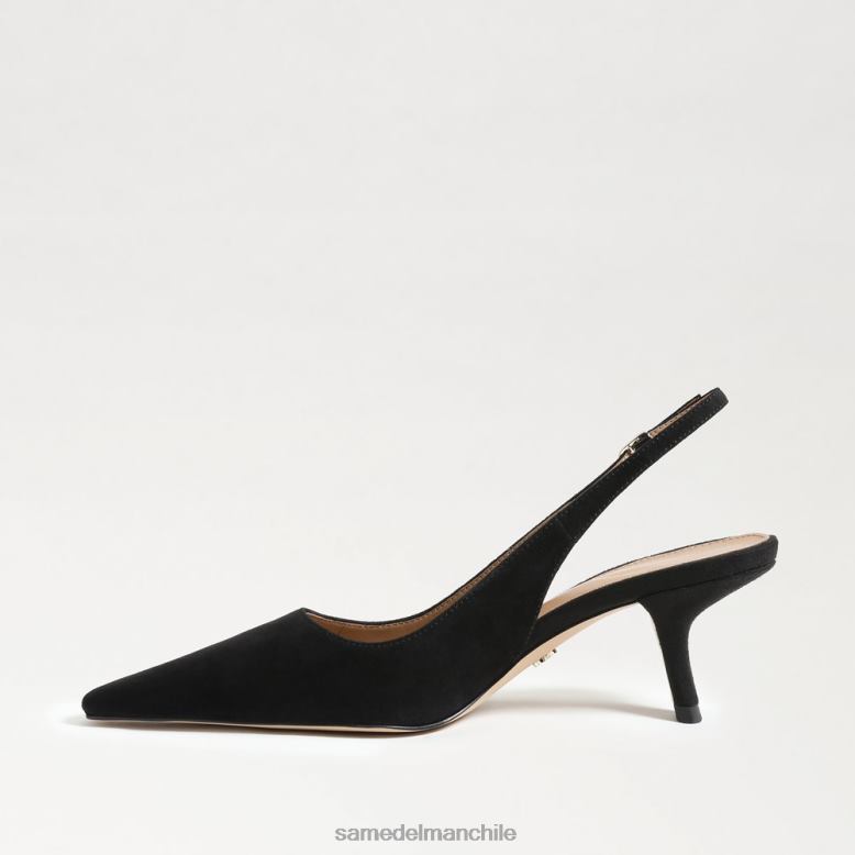 Sam Edelman P802J97 calzado ante negro mujer zapatos de tacón bianka