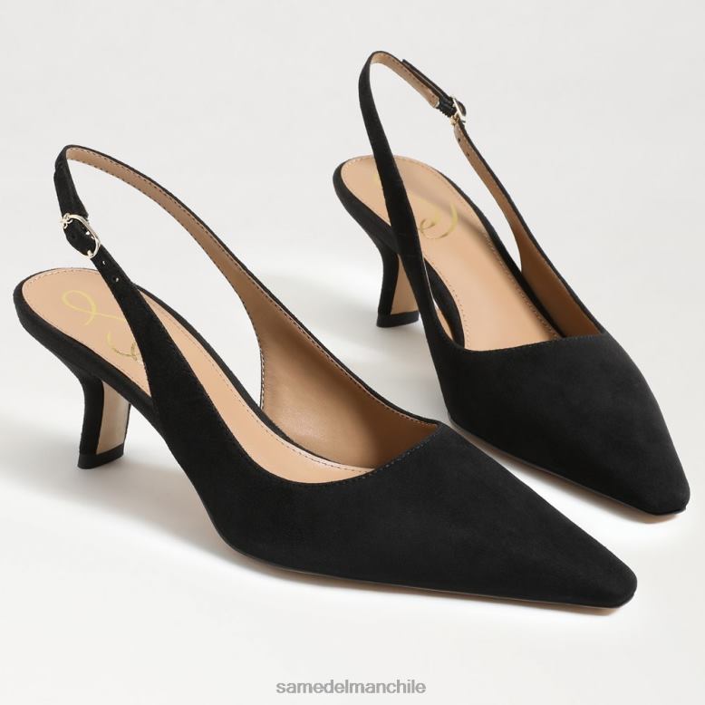 Sam Edelman P802J97 calzado ante negro mujer zapatos de tacón bianka