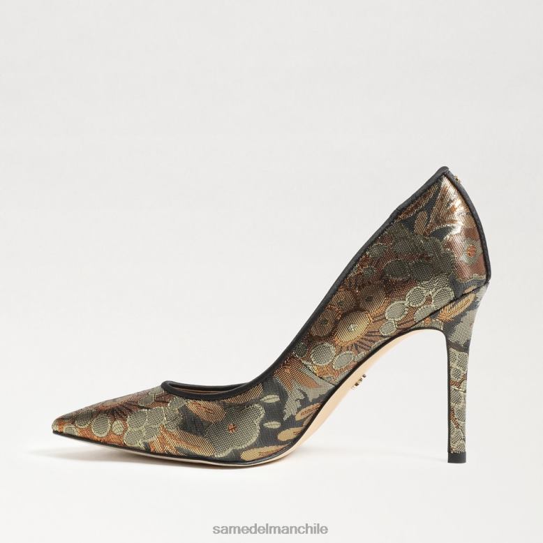 Sam Edelman P802J138 calzado bronce mujer tacón con punta puntiaguda color avellana