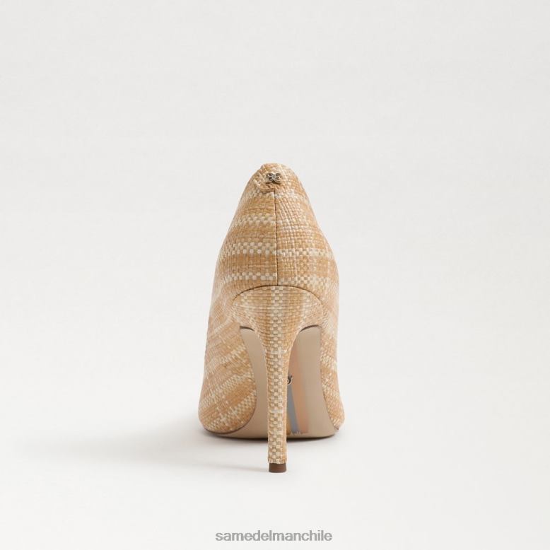 Sam Edelman P802J142 calzado multirafia natural mujer tacón con punta puntiaguda color avellana