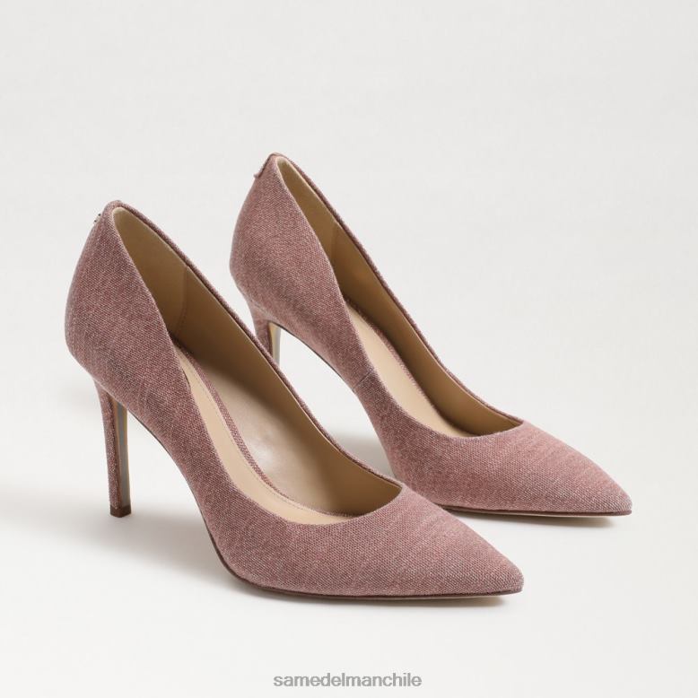 Sam Edelman P802J145 calzado rosa de terracota mujer tacón con punta puntiaguda color avellana