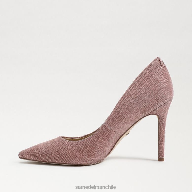 Sam Edelman P802J145 calzado rosa de terracota mujer tacón con punta puntiaguda color avellana